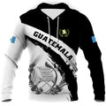BJU Guatemala Flag Hoodie Novelty Drawstring Pullover Graphic 3D Printed Long Sleeve Sweatshirt Unisex