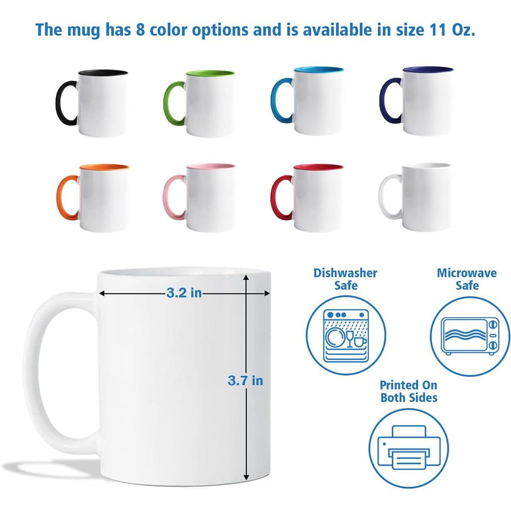Lotacy Personalized Guatemala 2D Printed Coffee Accent Mug With Name, 11 oz, Colorful Guatemala Gifts And Souvenirs