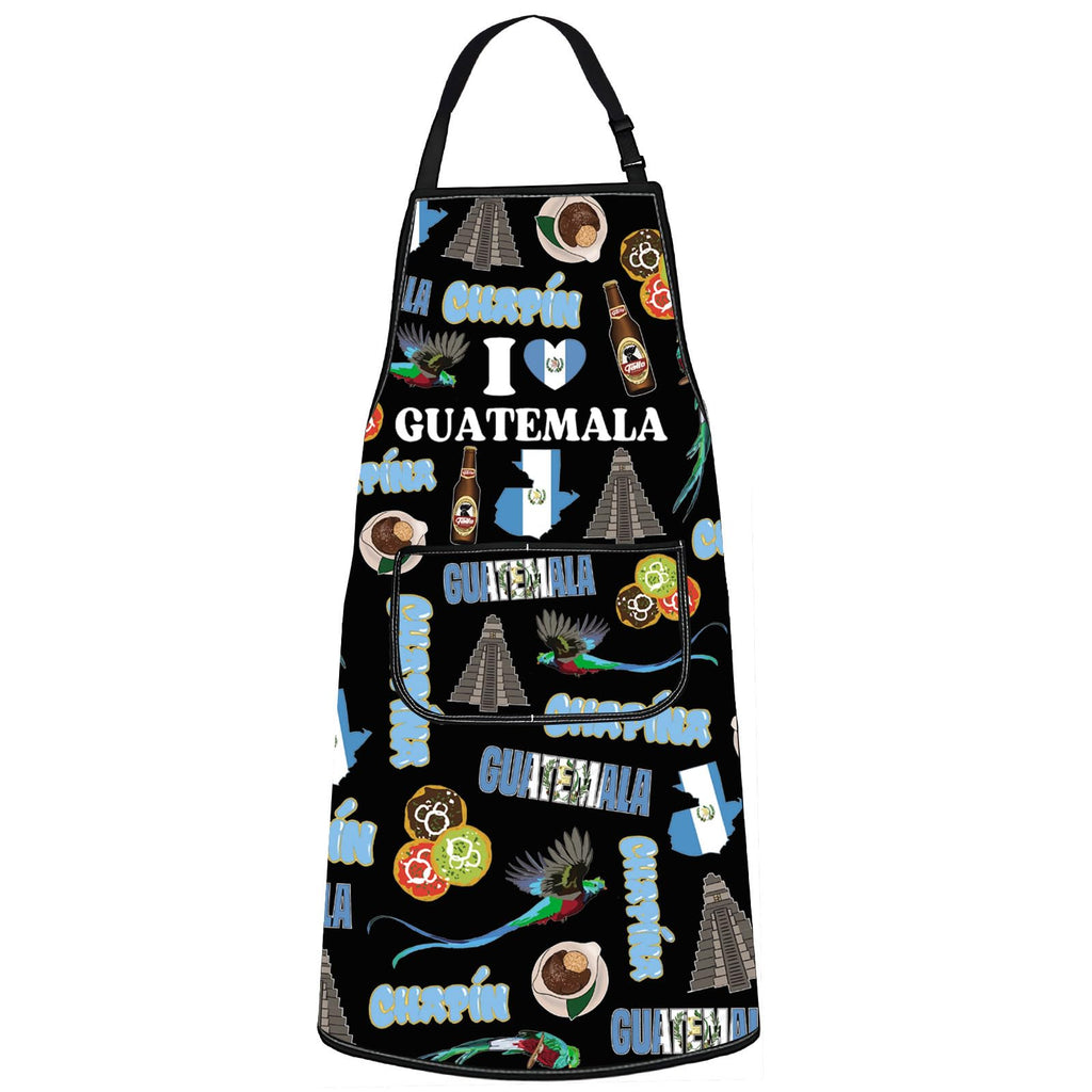 G2TUP Guatemala Aprons With Pockets Guatemalan Souvenir Apron Guatemalan Kitchen Gifts Latin America Gifts GT Kitchen Apron (Guatemala)
