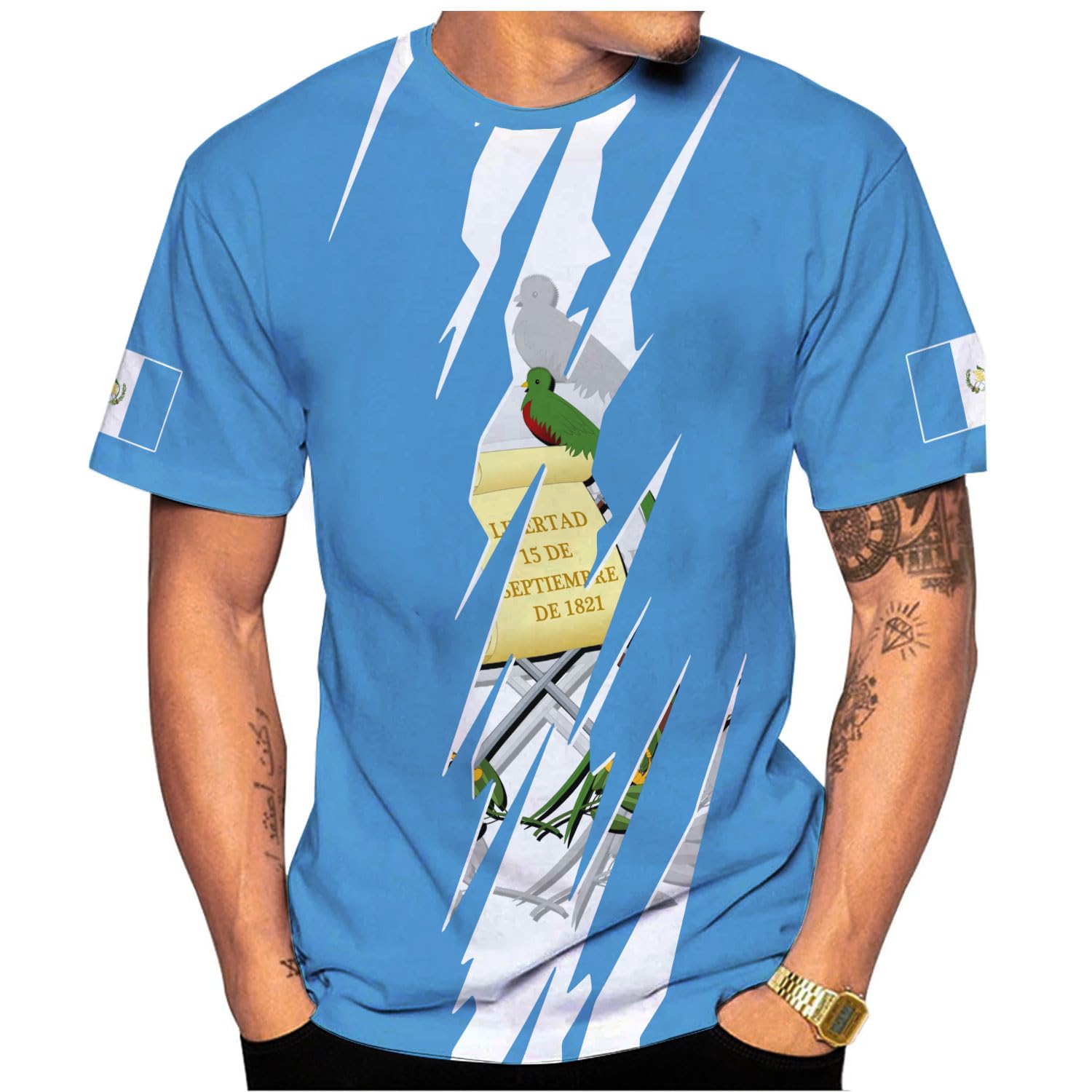 RoyalBro Personalized Guatemala Shirt Guatemala Camisas Guatemala Flag Shirts, Guatemalan Pride T-Shirt, Guatemala Tshirt (G7)