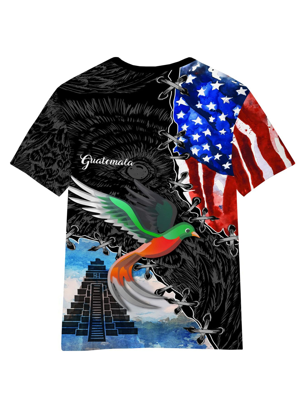 DFZ Guatemala Flag T-Shirt Boys Short Sleeve Crew Neck T-Shirt Guatemala for Children's Tops
