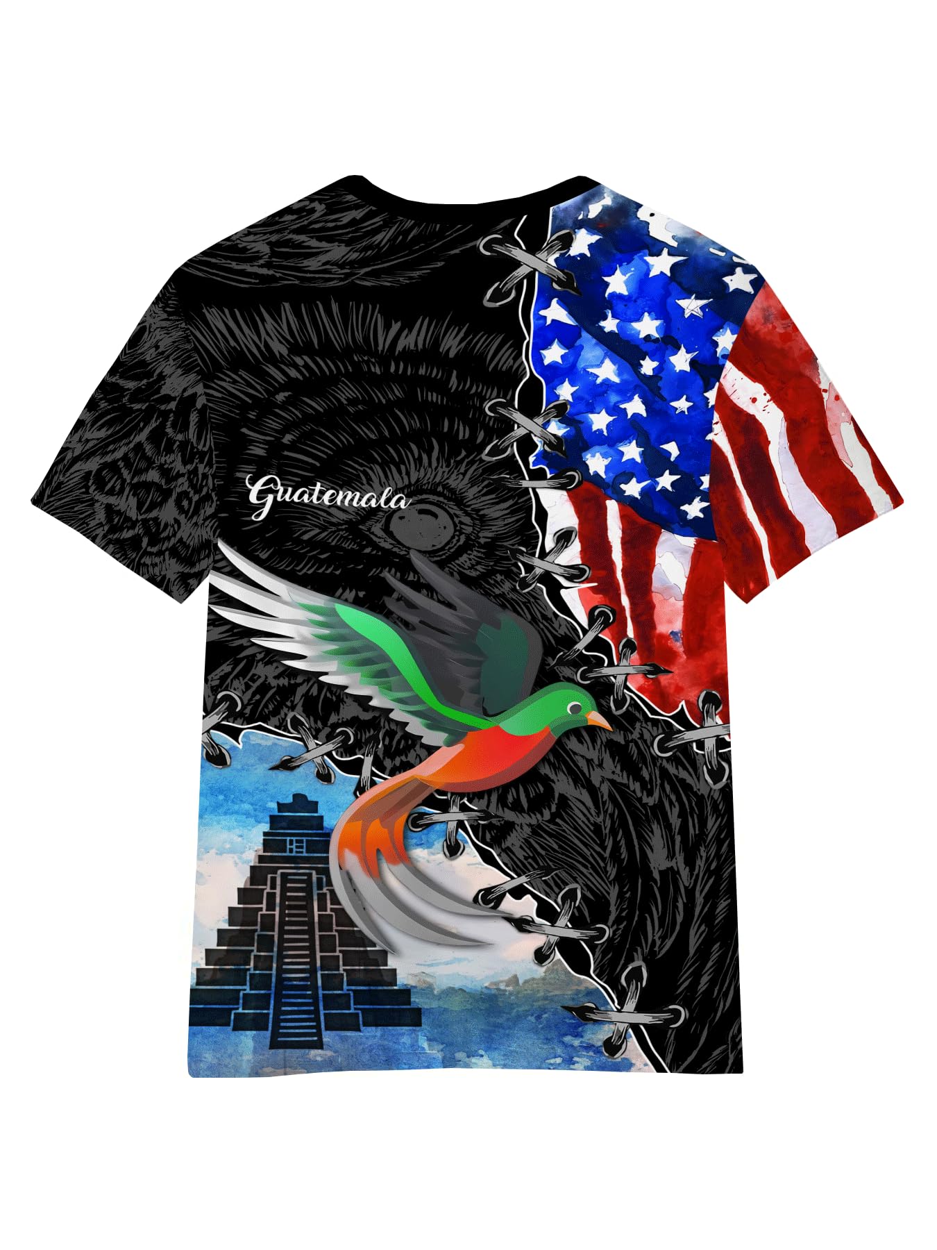 DFZ Guatemala Flag T-Shirt Boys Short Sleeve Crew Neck T-Shirt Guatemala for Children's Tops