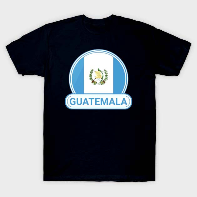 camiseta negra logo circulo guatemala