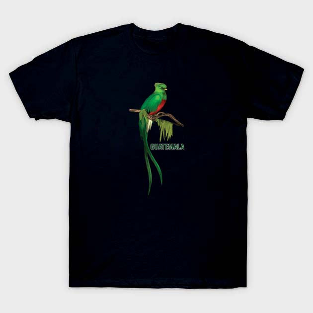 Unisexs Camiseta manga corta negra logo Quetzal